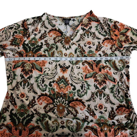 ATTYRE Woman 2X surplice gardencore top - Picture 7 of 8